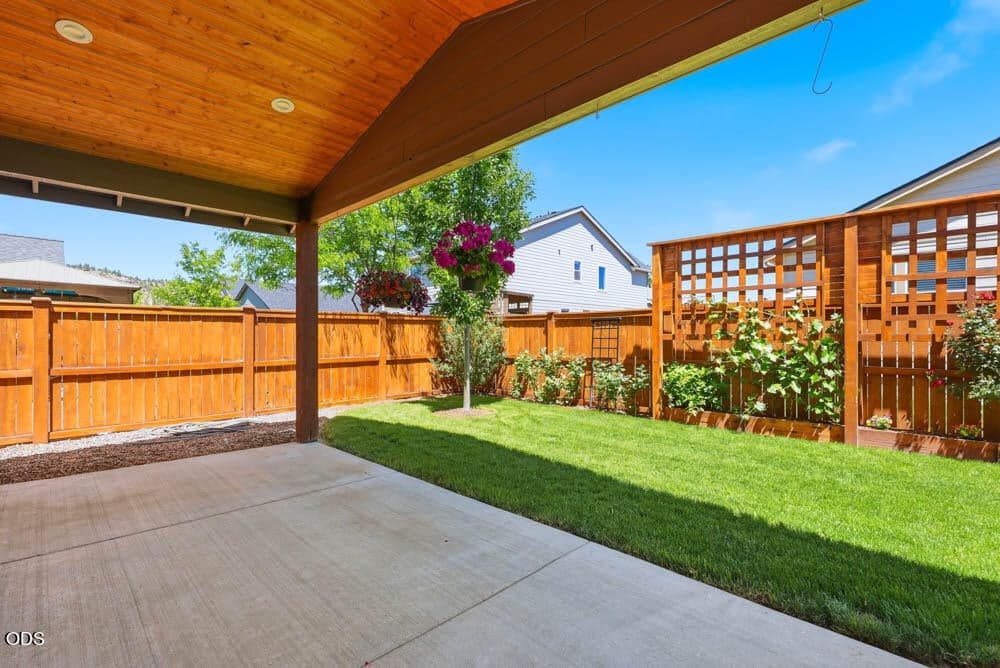 Beautiful covered back patio