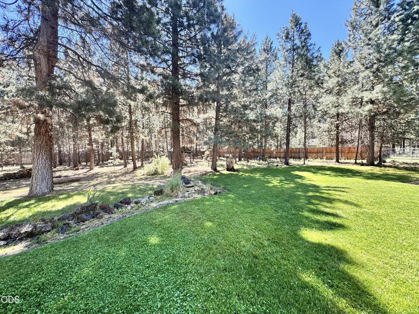 facing southeast from house