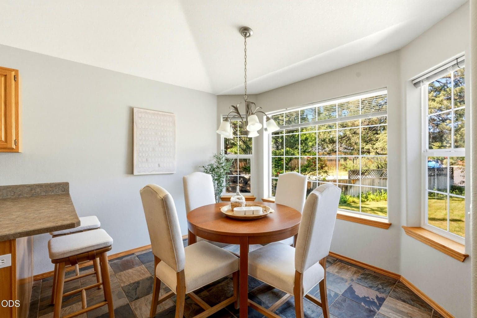 Dining area within the kitchen