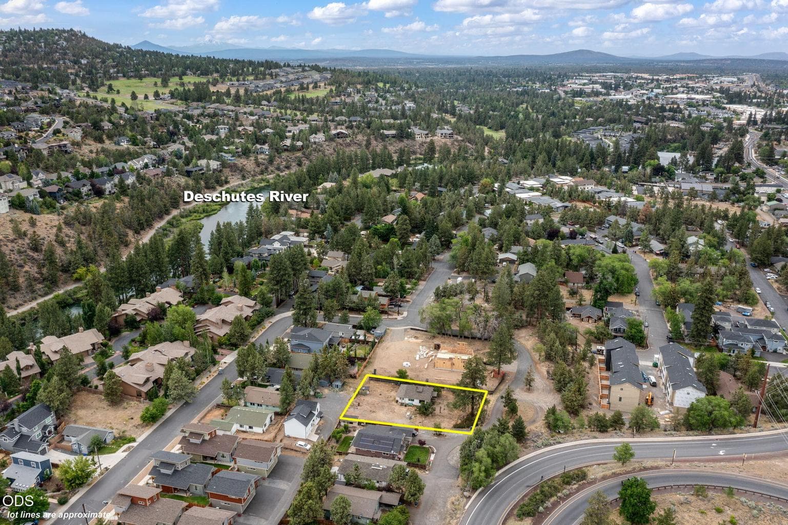 north ariel view