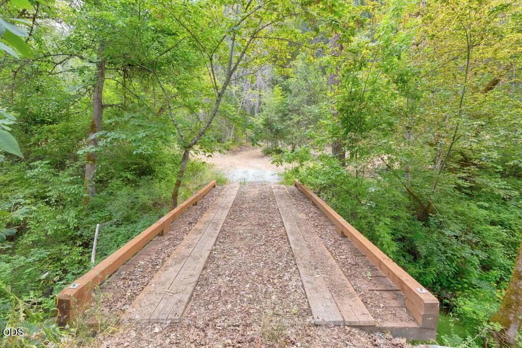 The welcoming new bridge leading to the property!