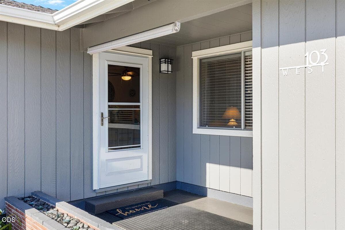 Welcoming covered front porch