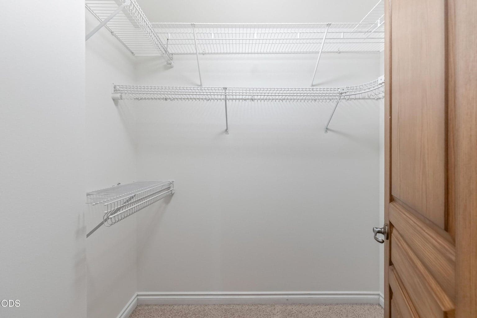 One of two primary closets