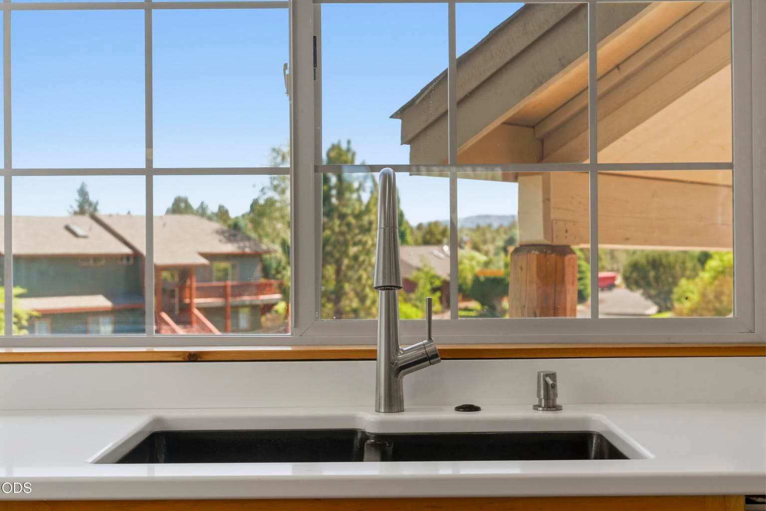 S facing kitchen window