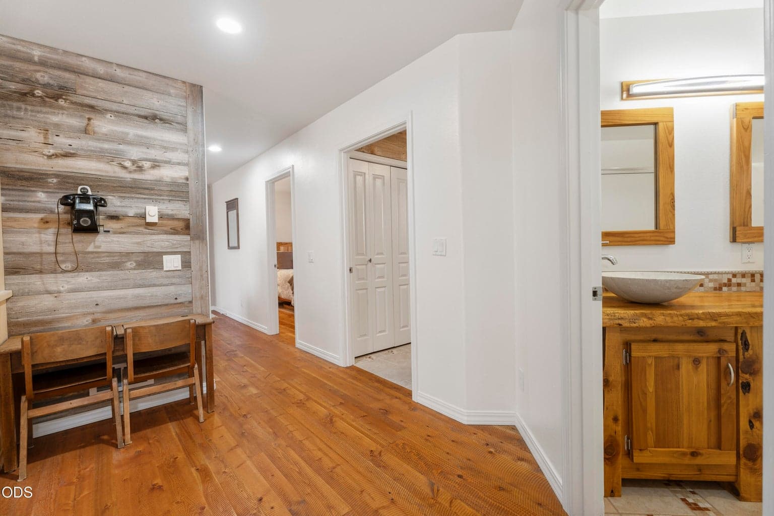 From family room looking toward stairs and garage
