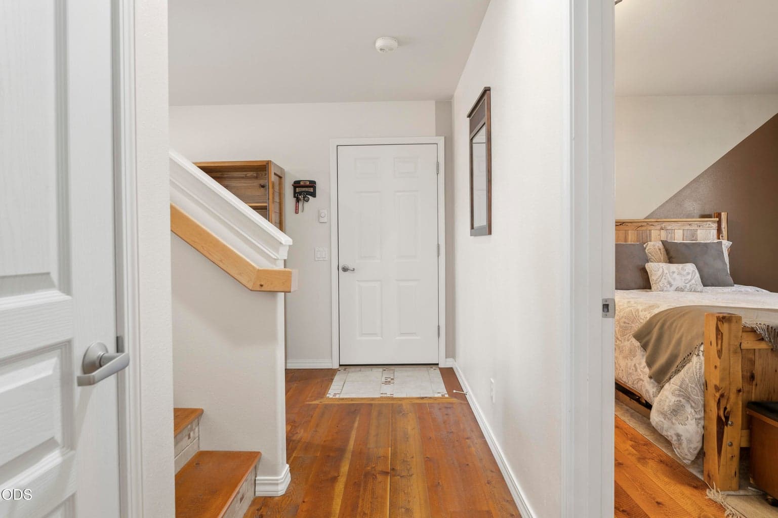 Looking toward garage - 2nd bedroom to right and bonus/office to left