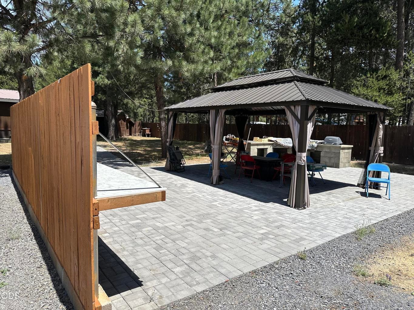 Outdoor kitchen/bar/patio is nearing completion!