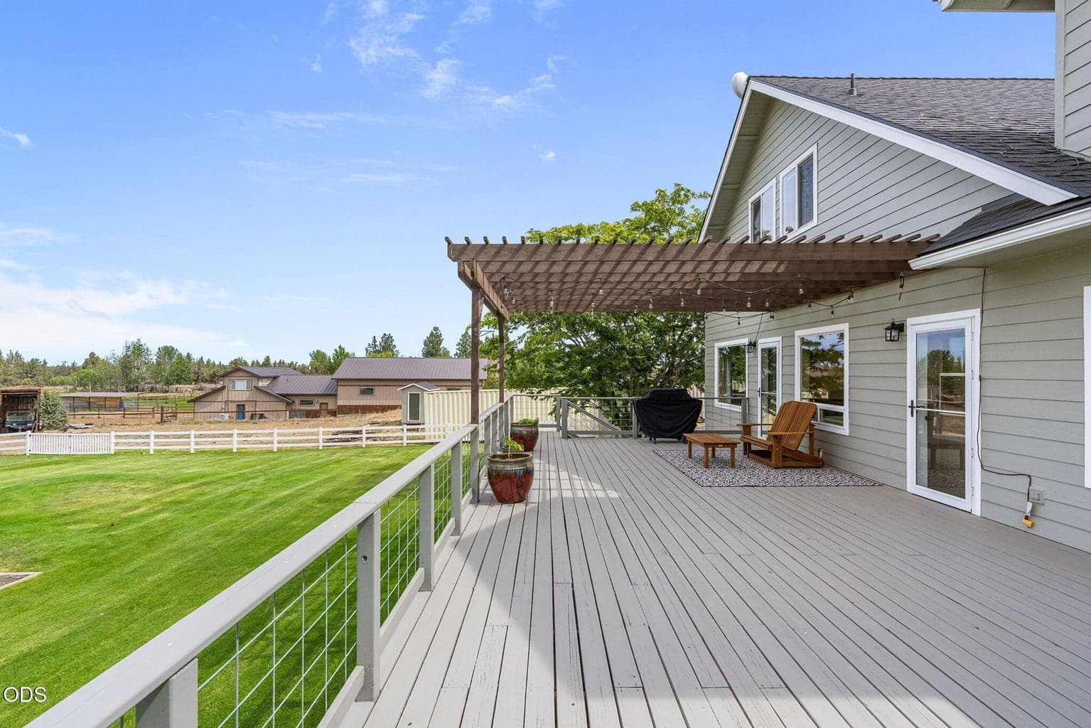 Large deck for entertaining