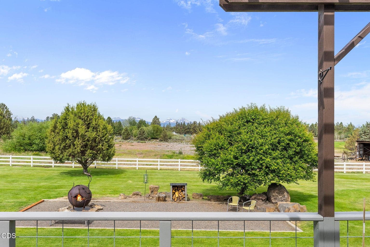 Western view from the deck