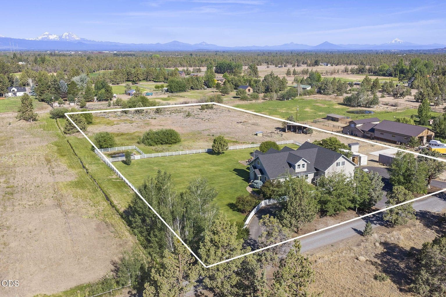 Aerial view with approximate boundaries