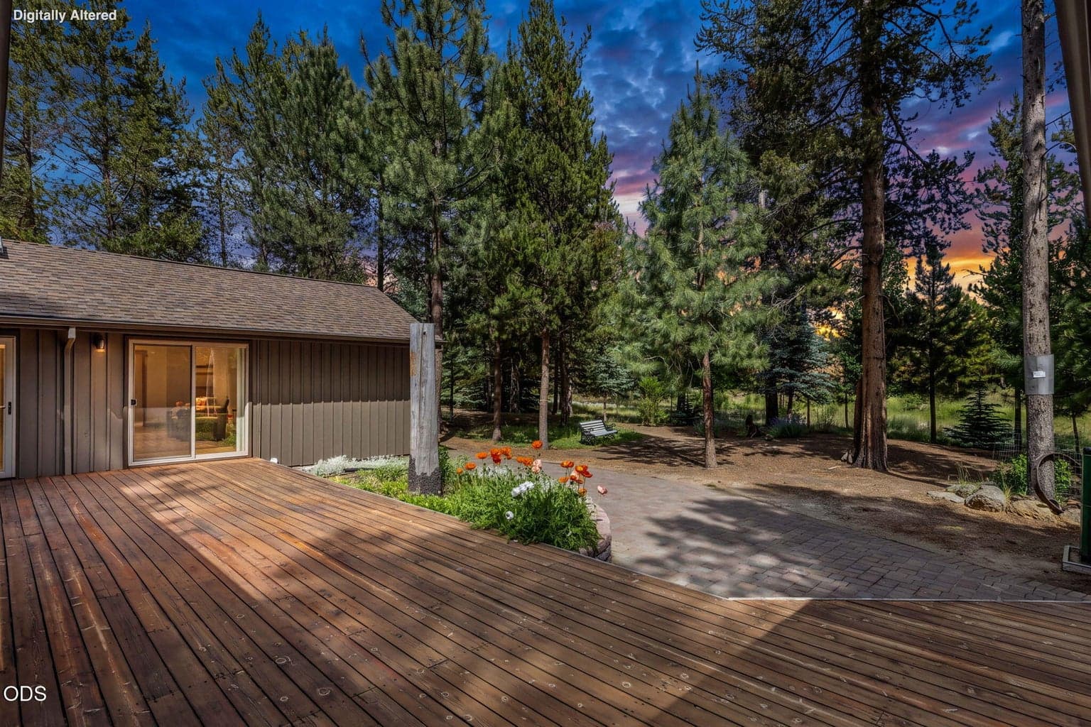 Private backyard