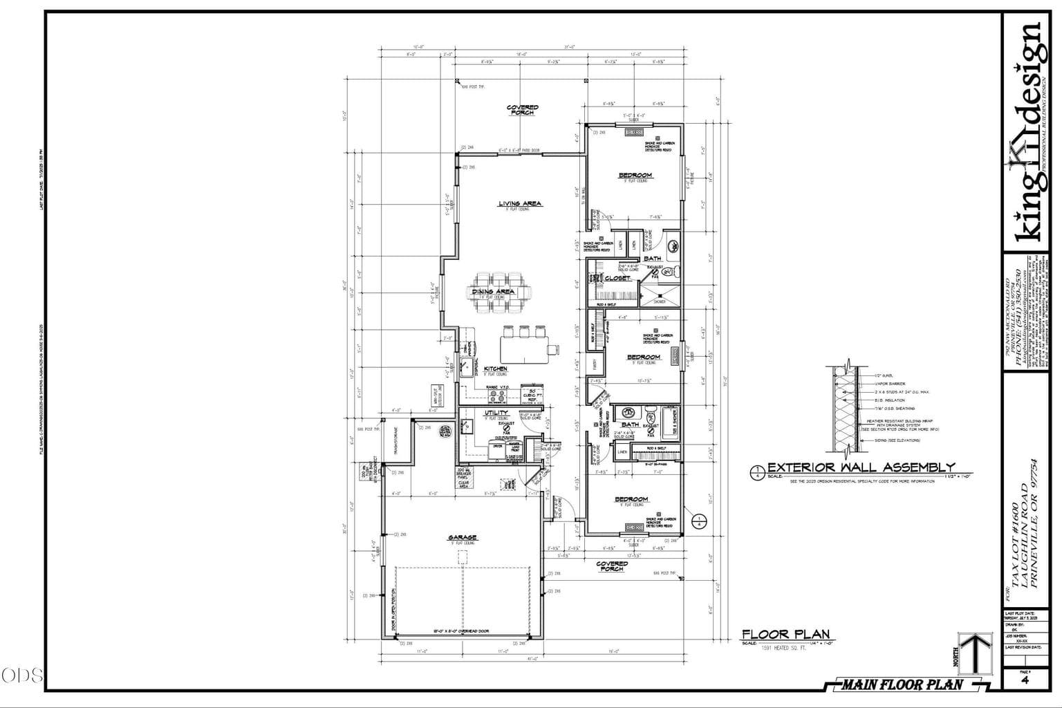 Main home floor plan.