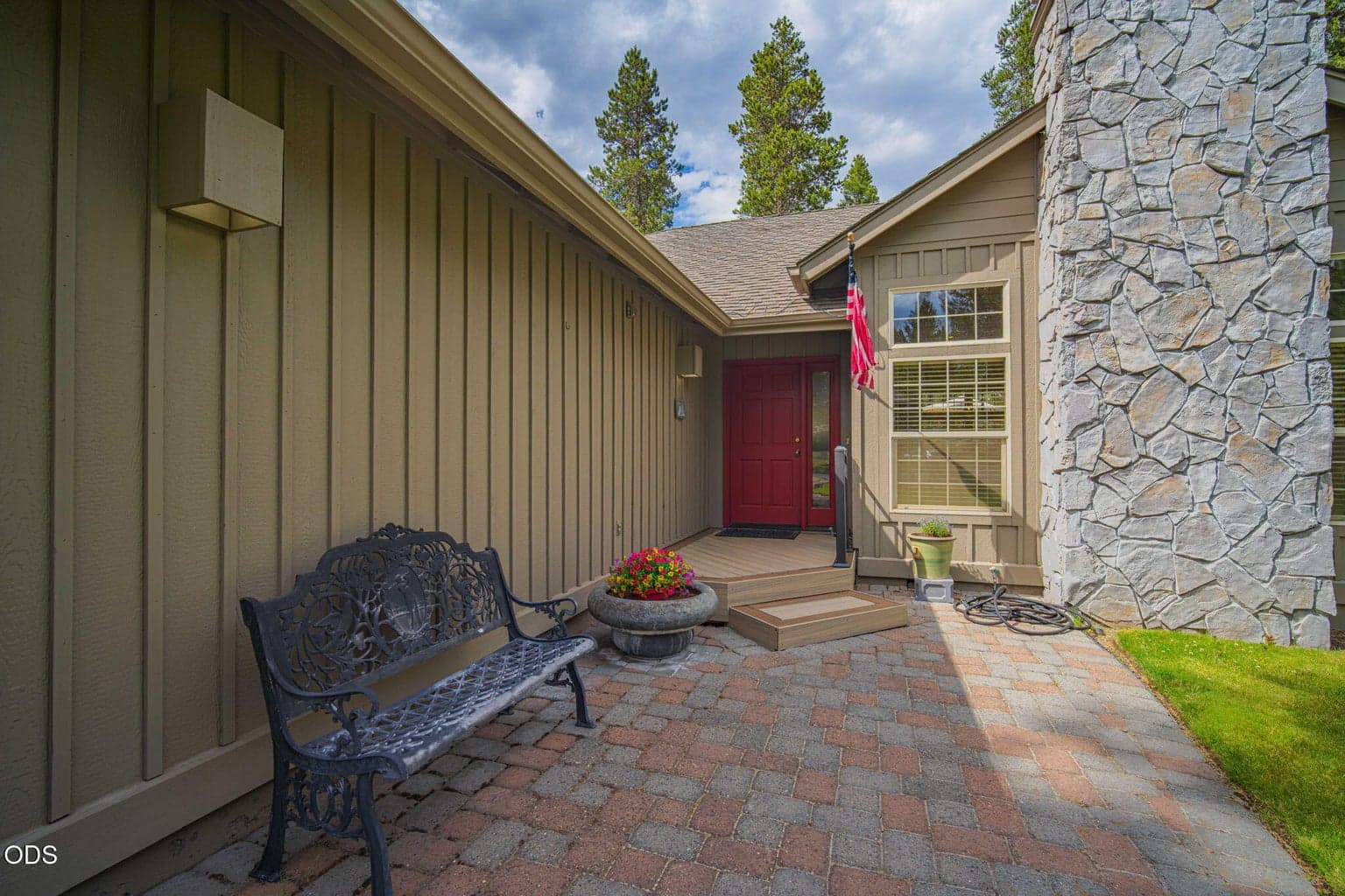 Paver entry with new composite deck