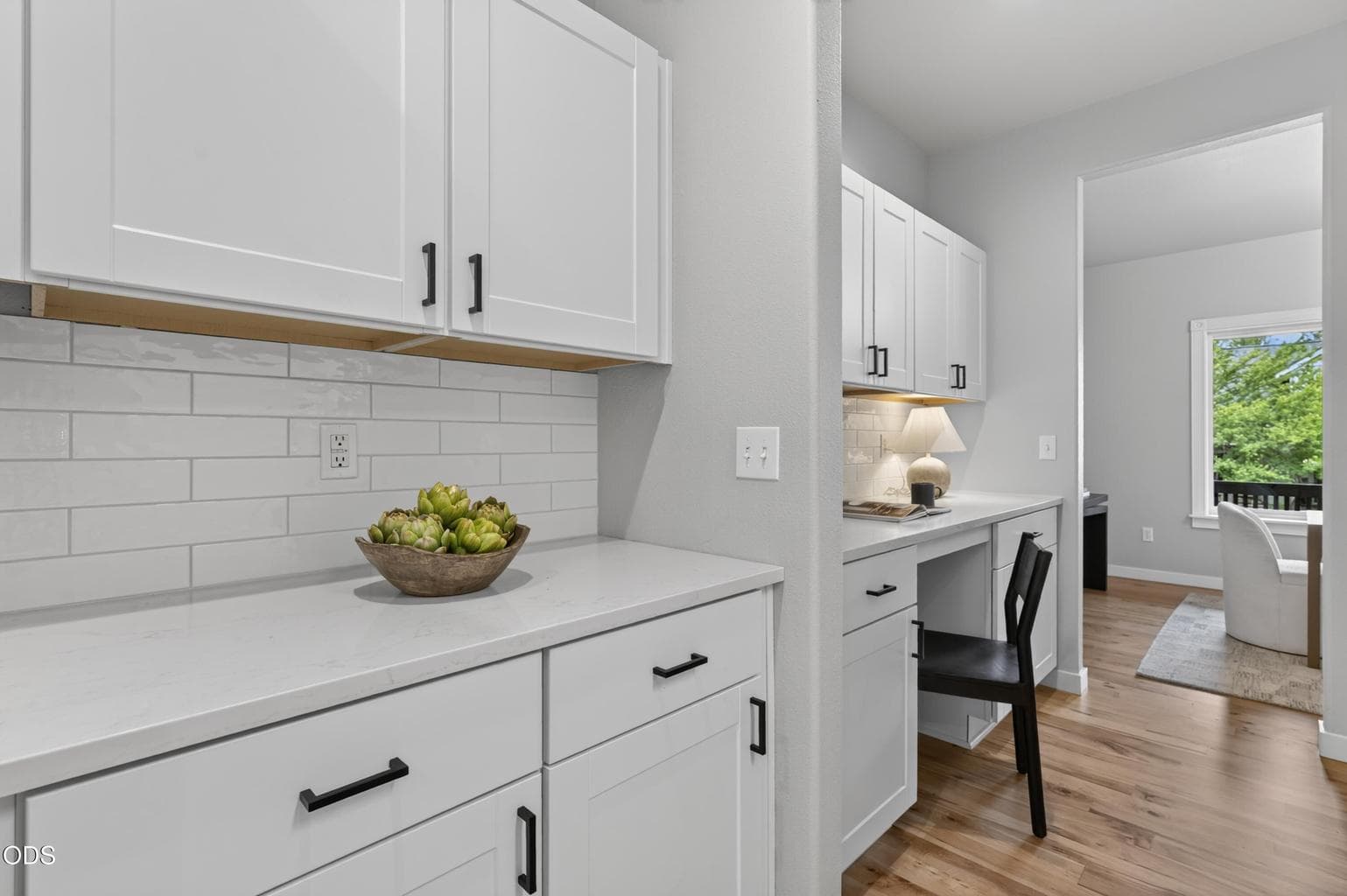 Entry to butler's pantry from kitchen