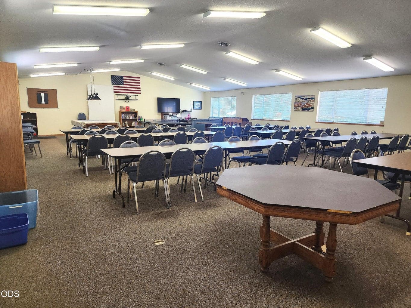 Meeting room inside of clubhouse