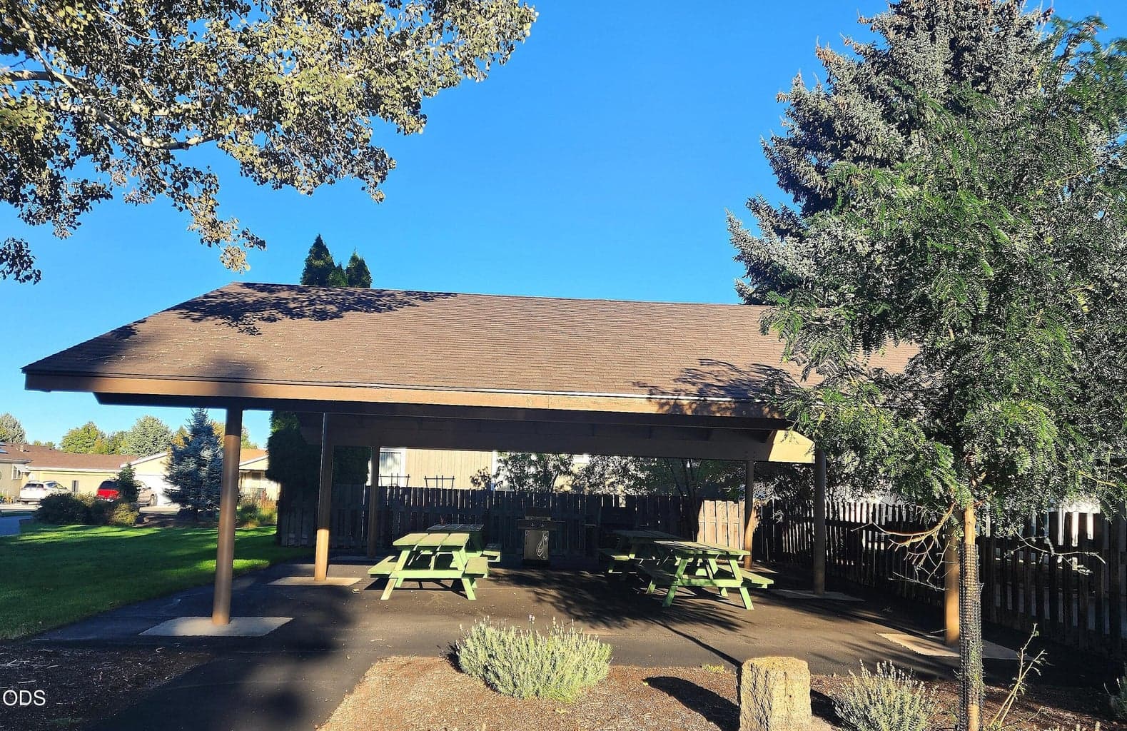 Picnic pavilion adjacent to clubhouse