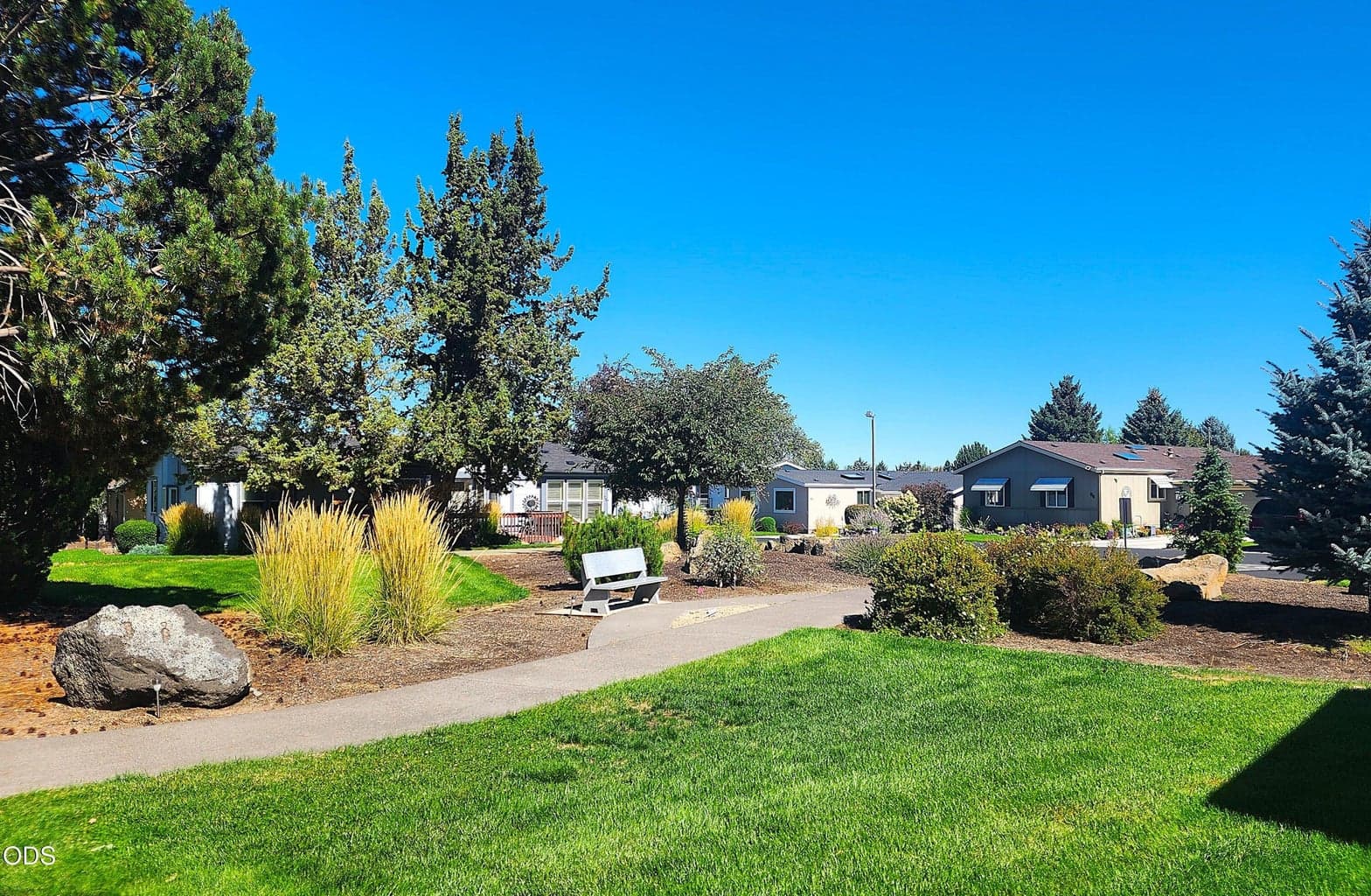 Park area in Snowberry Village