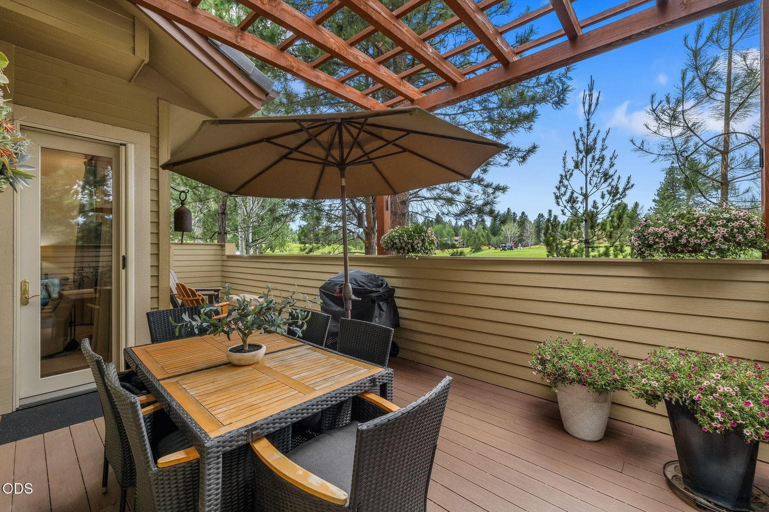 Access to deck from primary bedroom