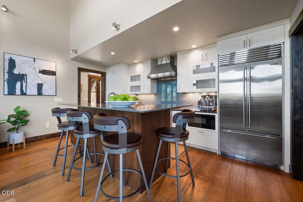 SubZero refrigerator and Wolf range