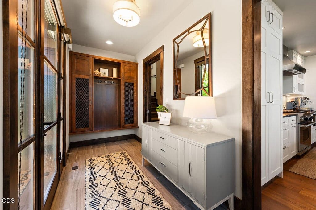Beautiful built-ins for additional storage