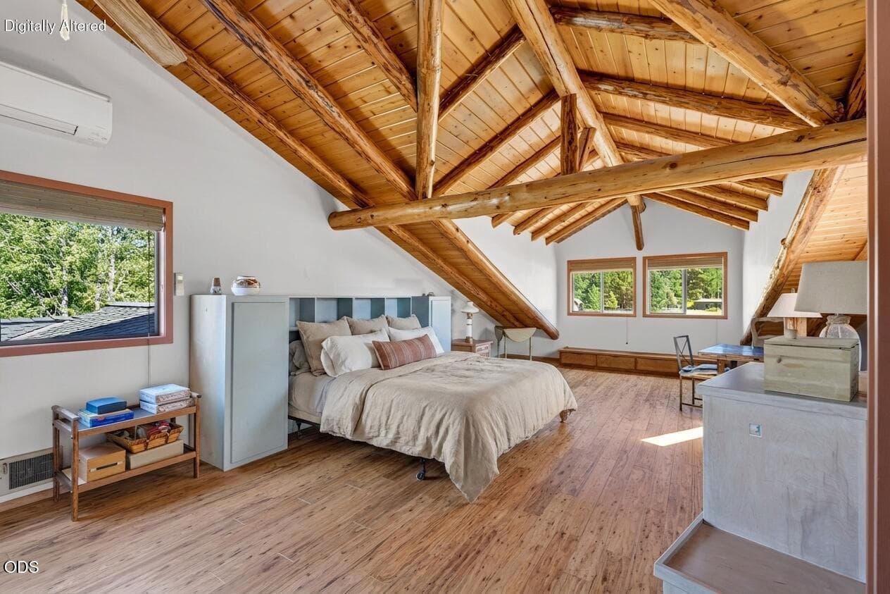 Upper level room, virtually staged