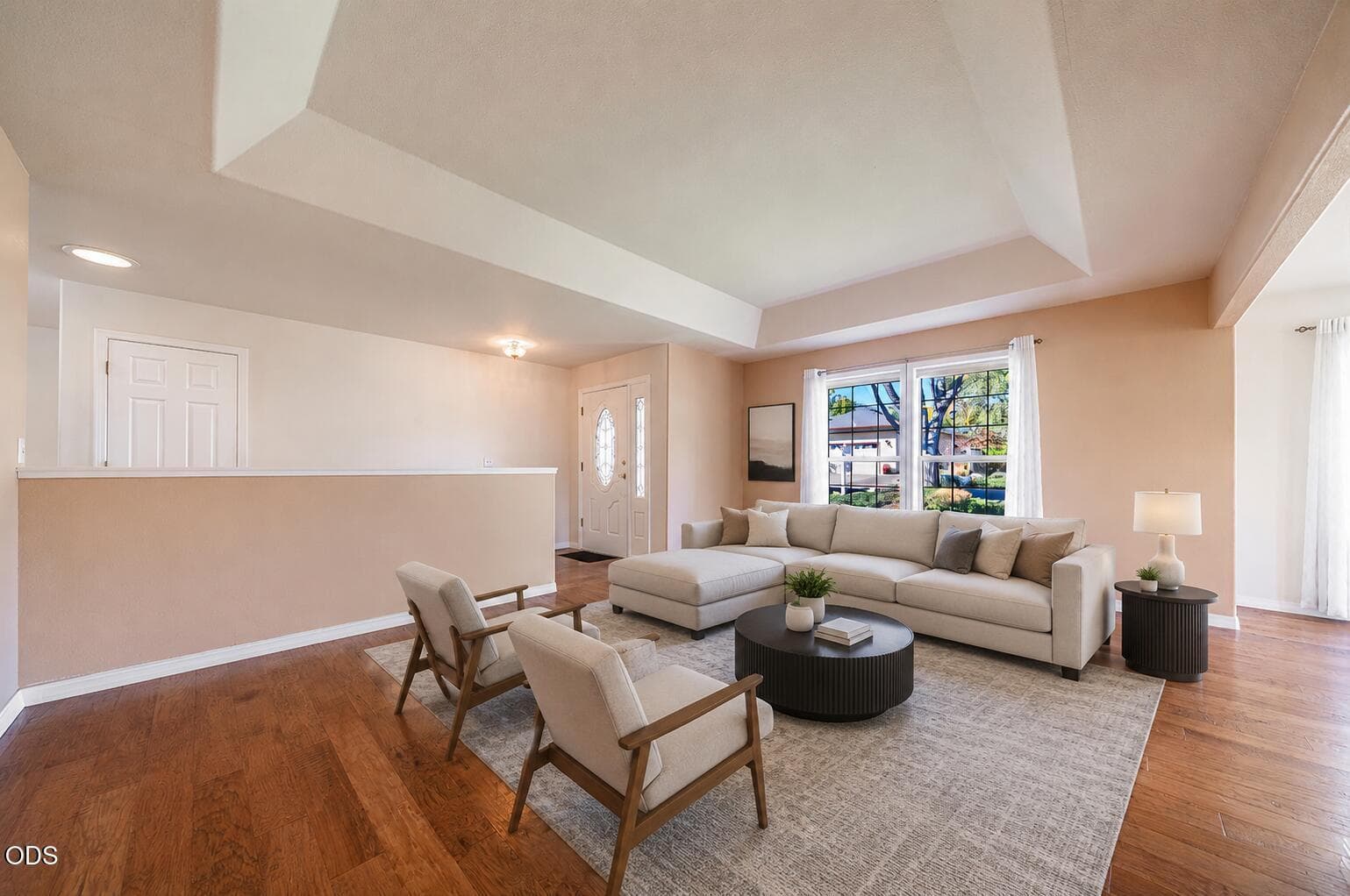 Living area virtually enhanced.