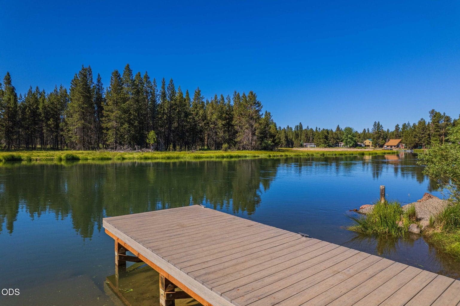 Launch your tubes or raft from the public dock just a few miles down the road