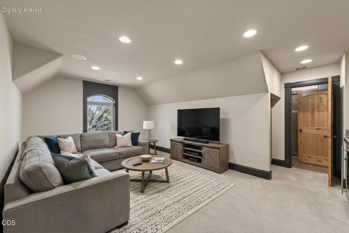 Upstairs media room