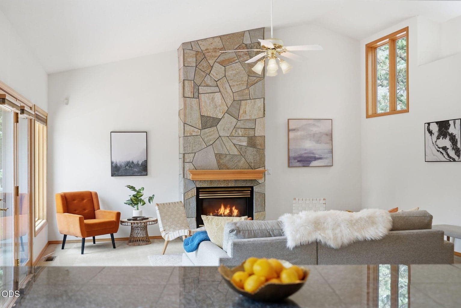 Light-filled living room