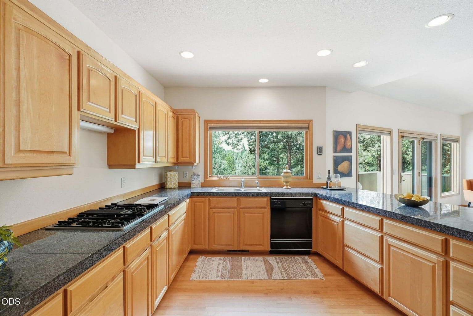 Kitchen with natural light