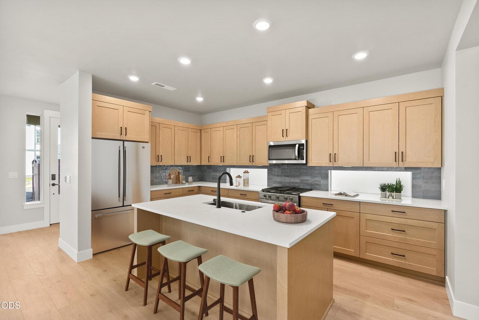 Kitchen. Virtual staging. Finish selections vary.