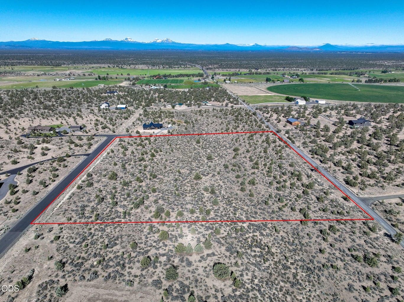 Views to the West (lot lines are approximate)