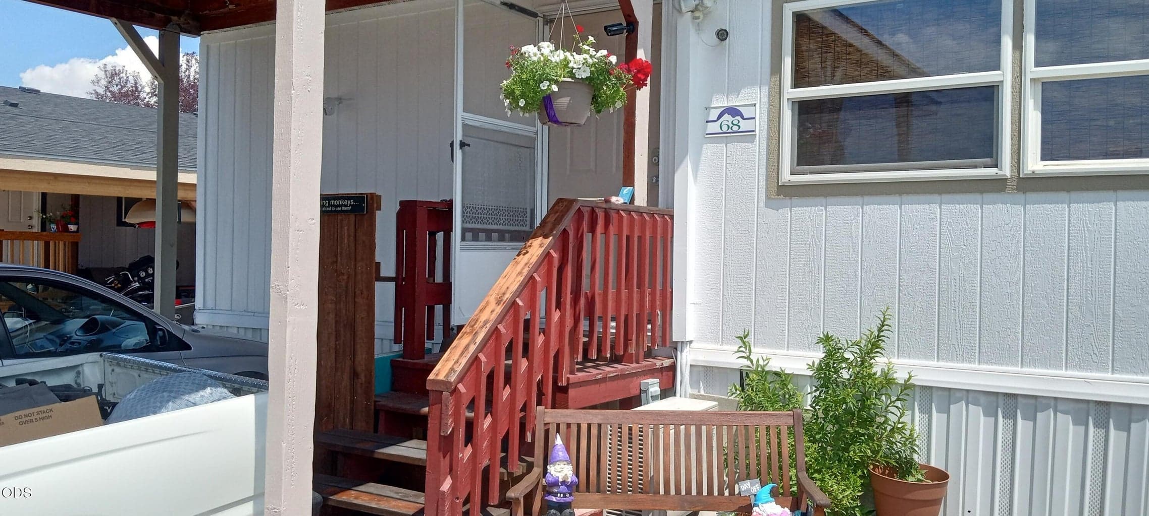 Covered awning