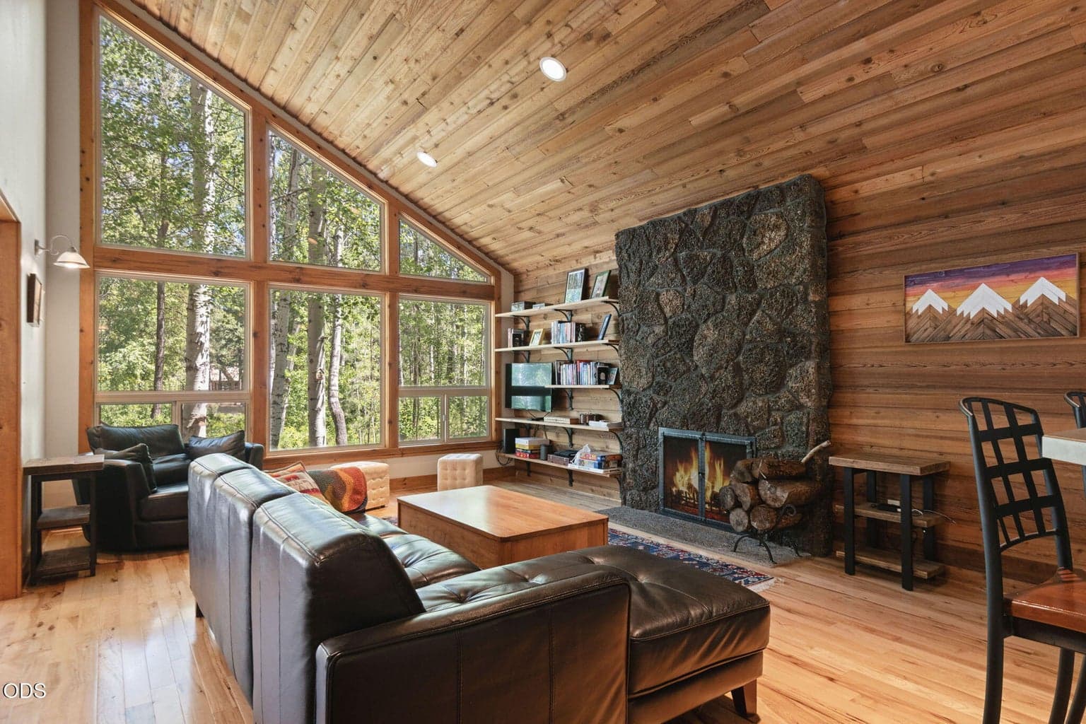 Great Room Wood Fireplace