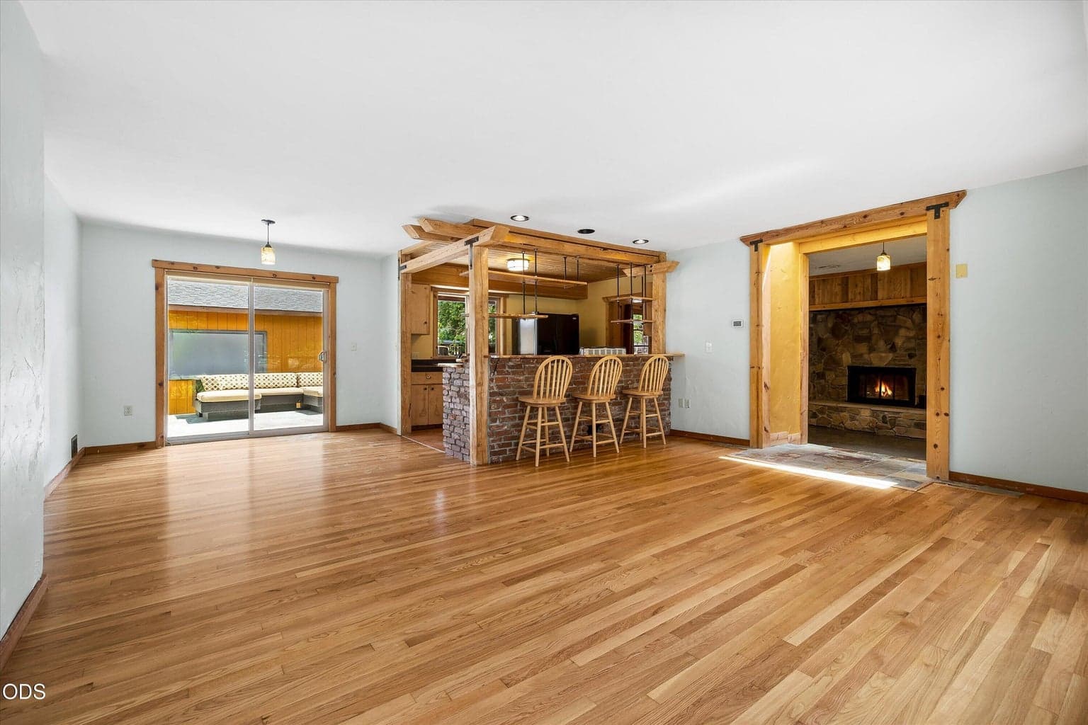 Check out the gorgeous original refinished hardwood flooring throughout the home.