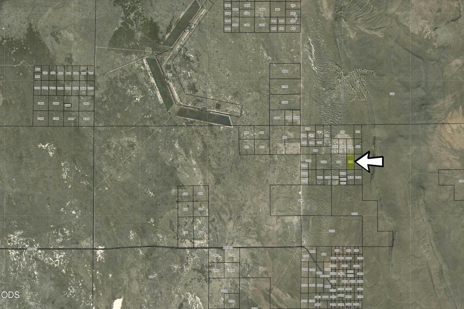 Location in relation to Christmas Valley HWY.