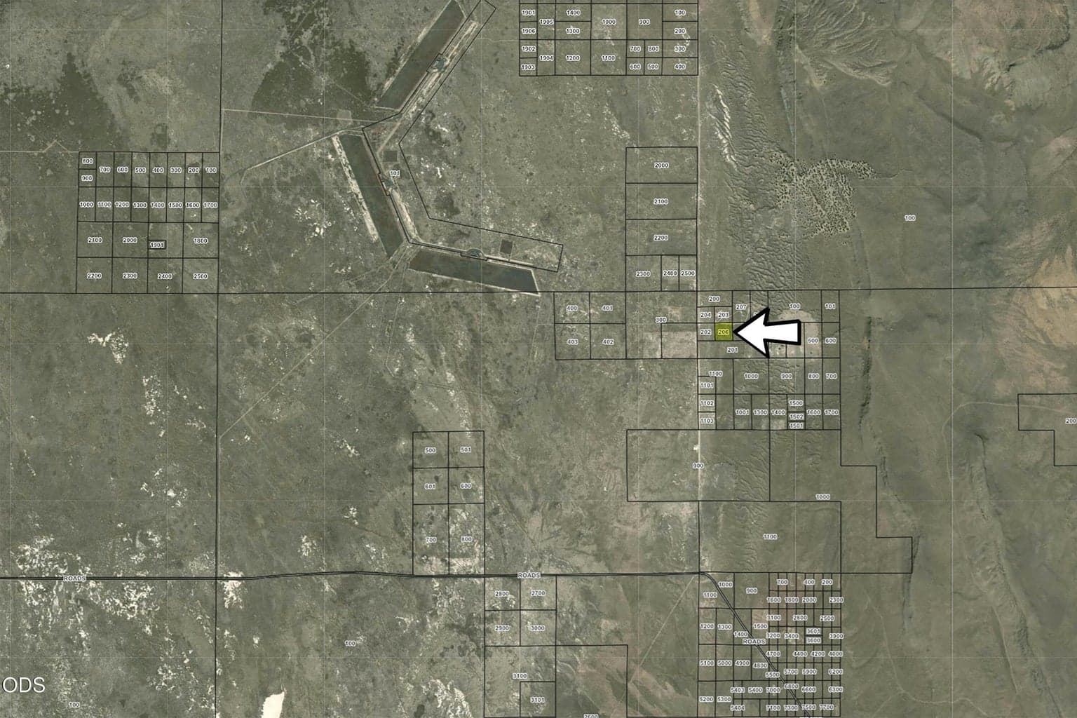 Location in relation to Christmas Valley HWY.
