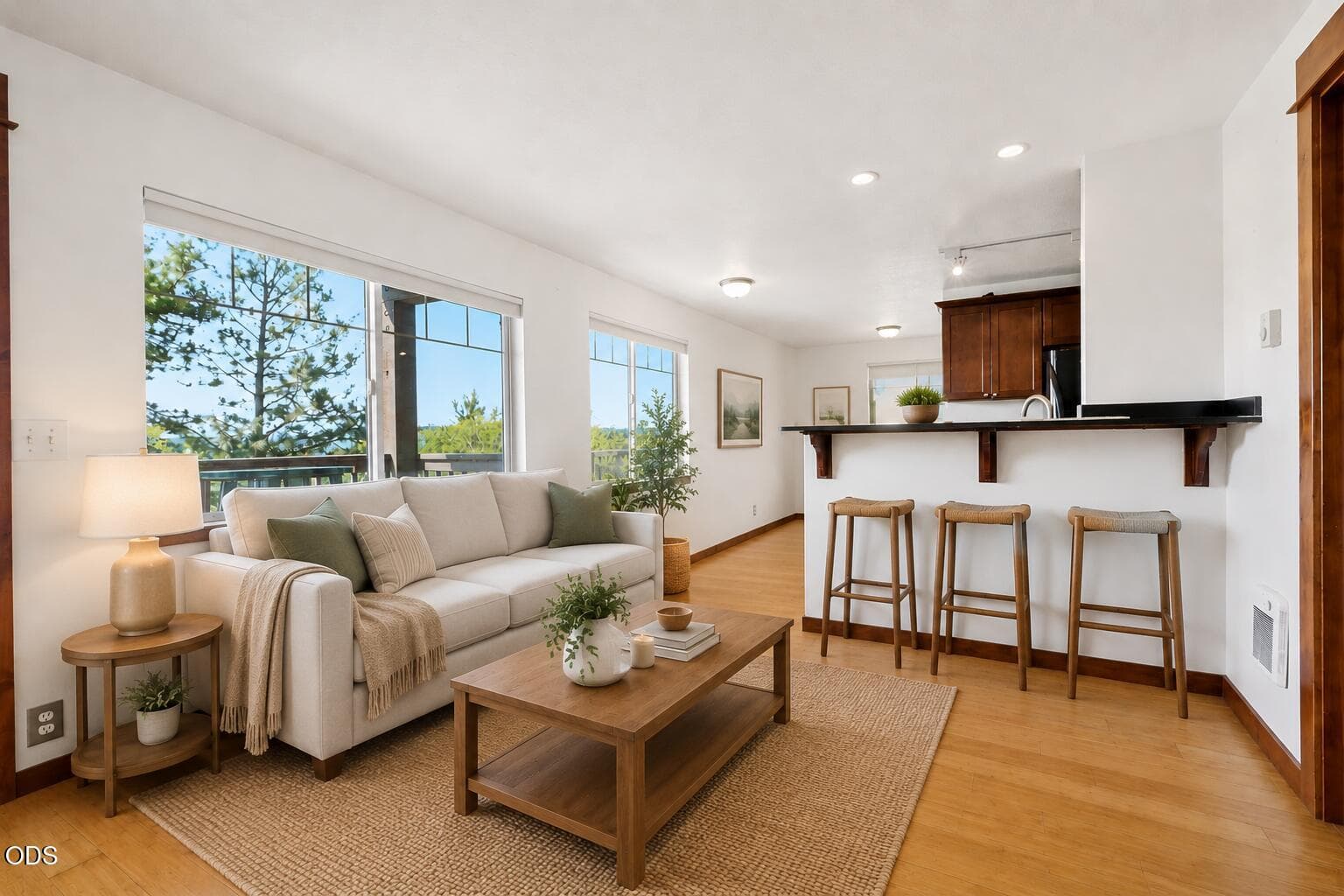 One possibility for a different staging