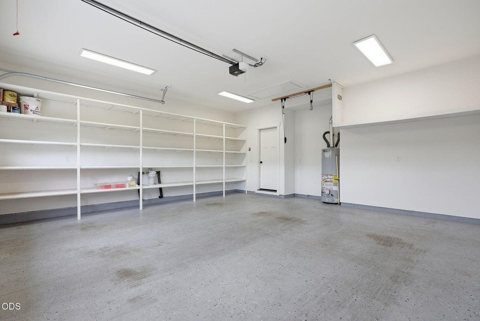 Many built-ins in the garage
