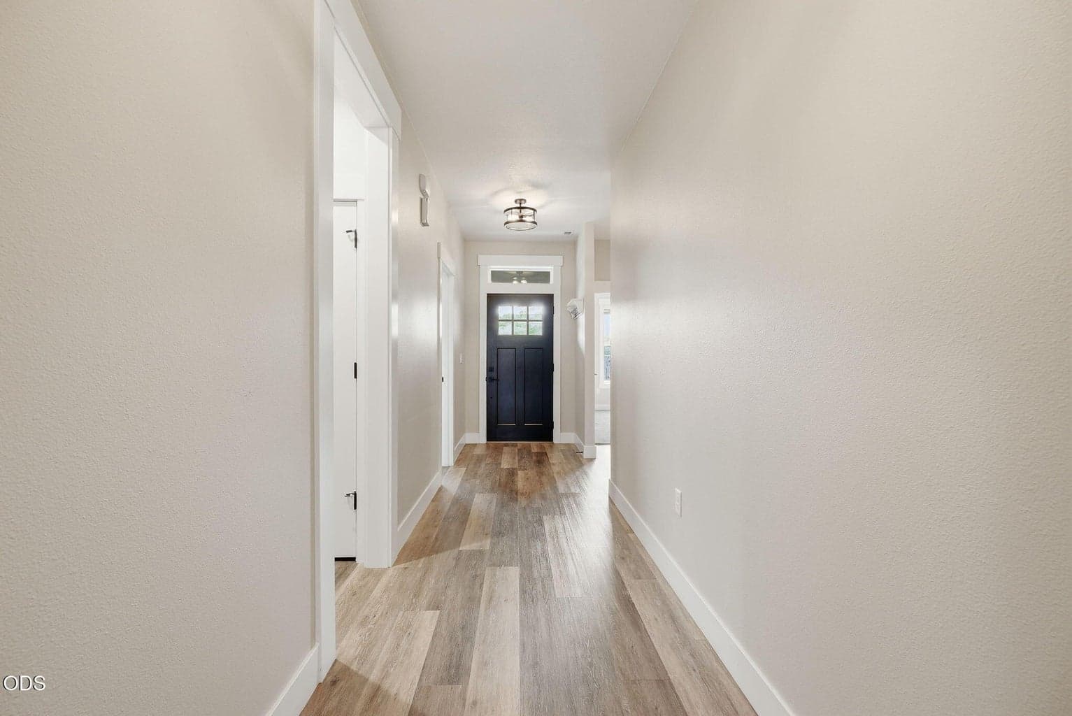 Nice wide and long hallway leads to open great room
