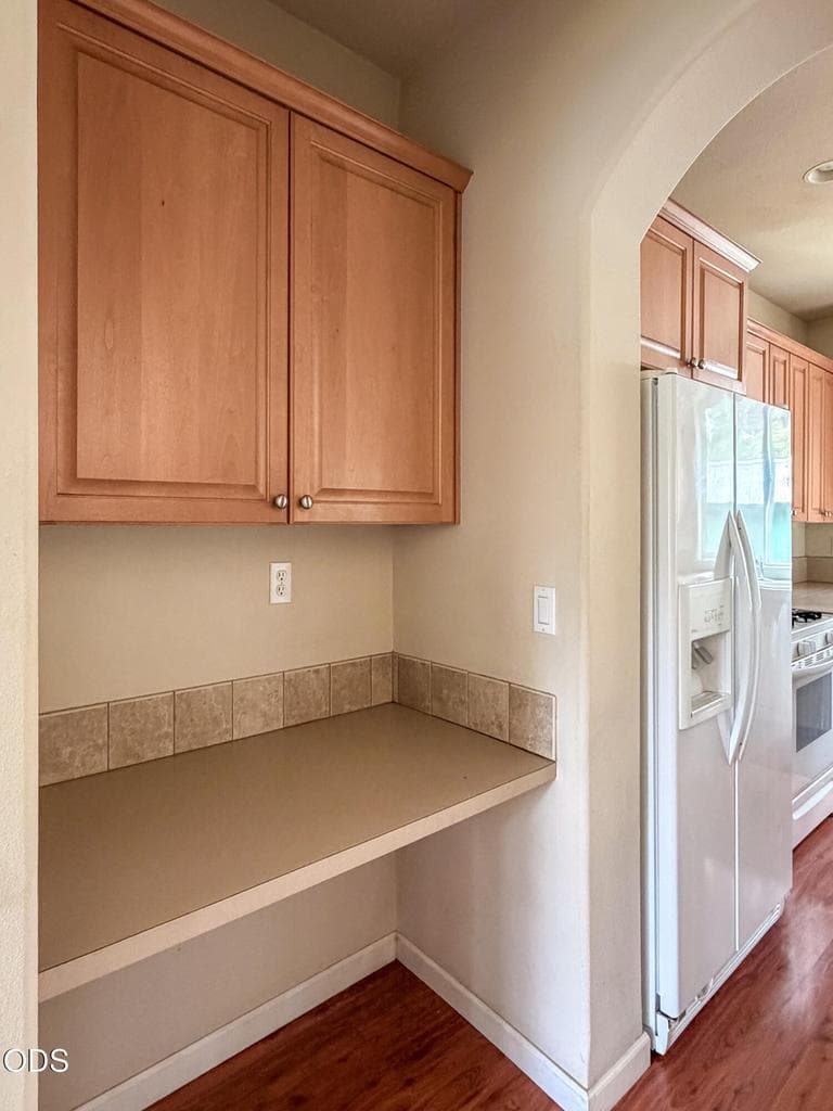 Perfect spot for the kitchen cookbooks or computer location