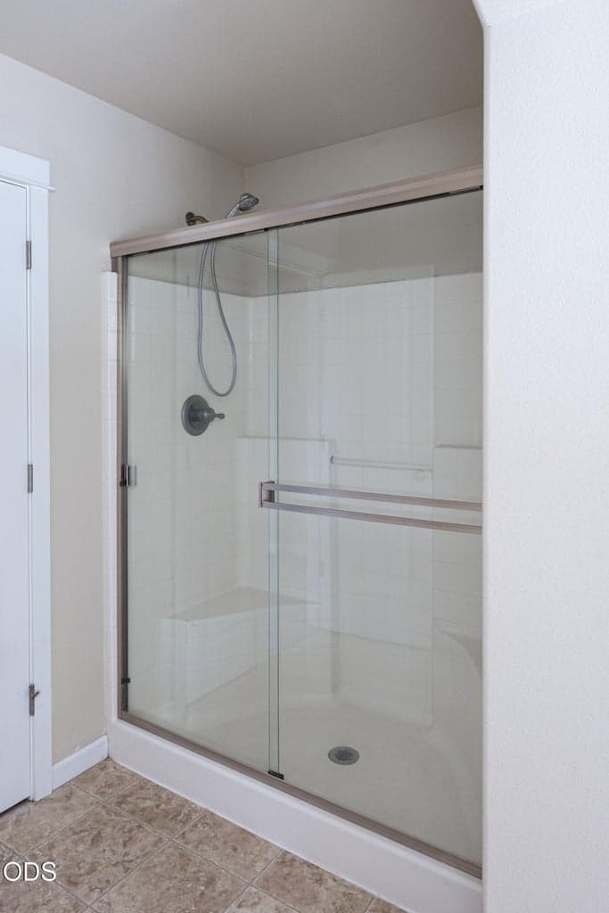 Separate shower in main bath