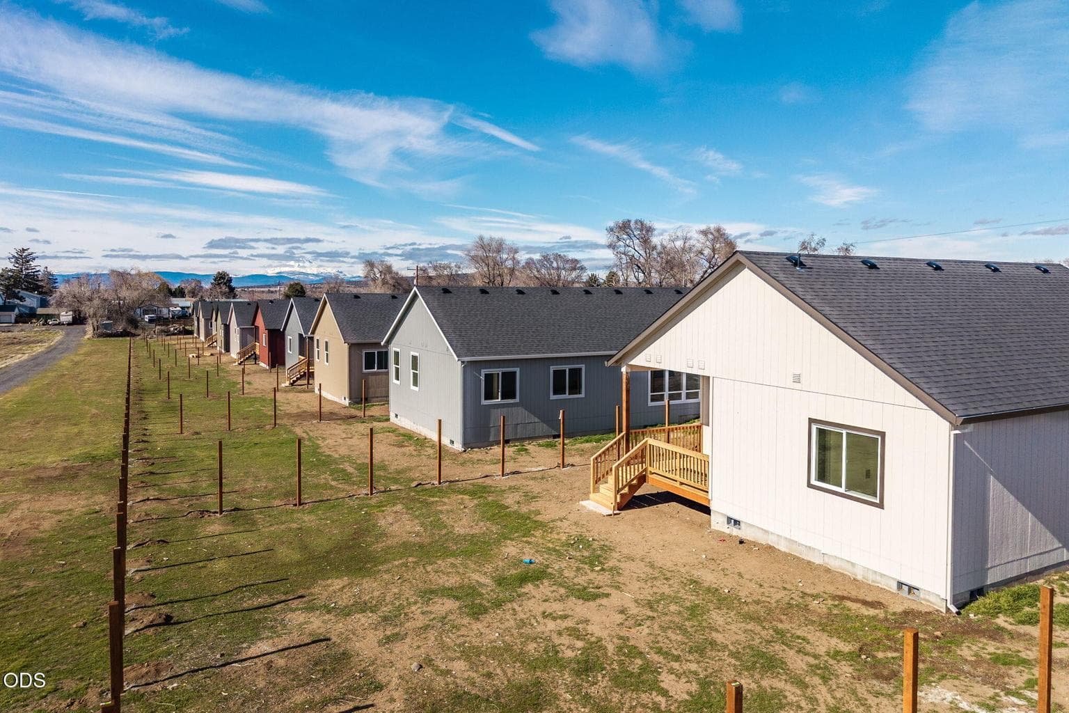 Rear view of subdivision.
