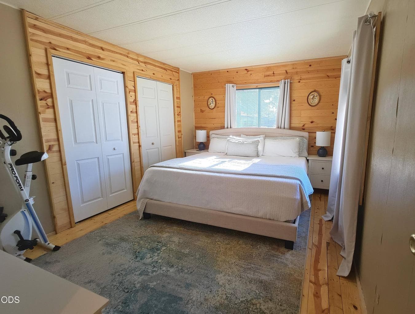Primary bedroom can hold a king-size bed