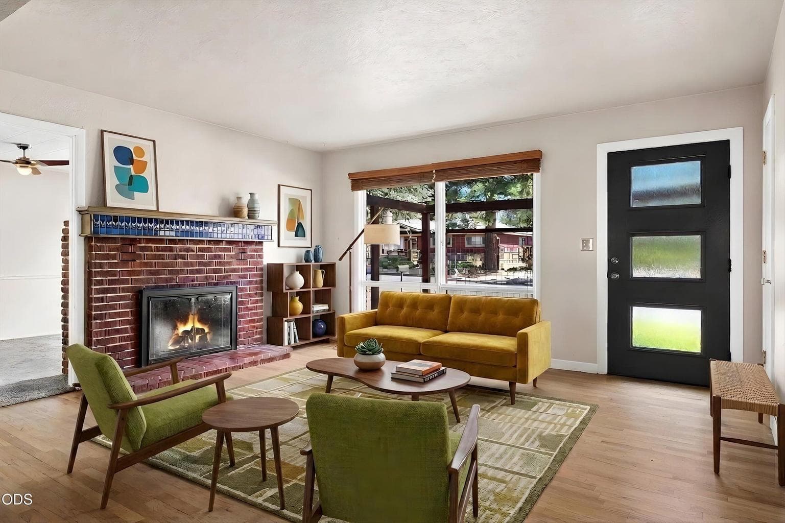 Living room Virtually staged