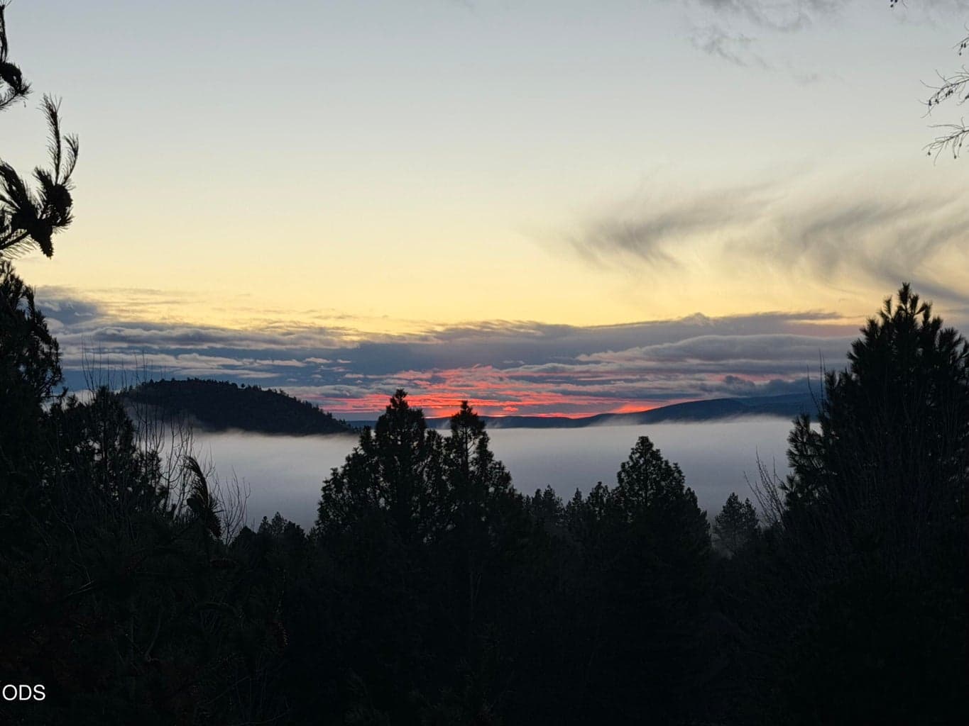 Sunrise from the front deck!
