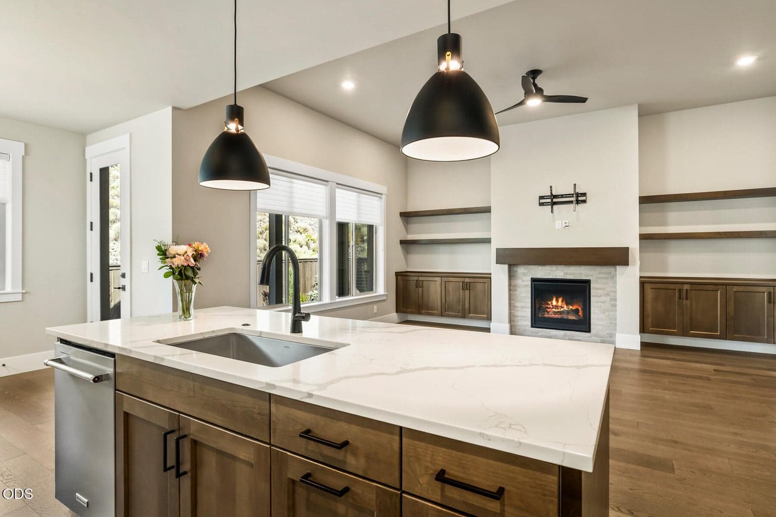 Large kitchen island with