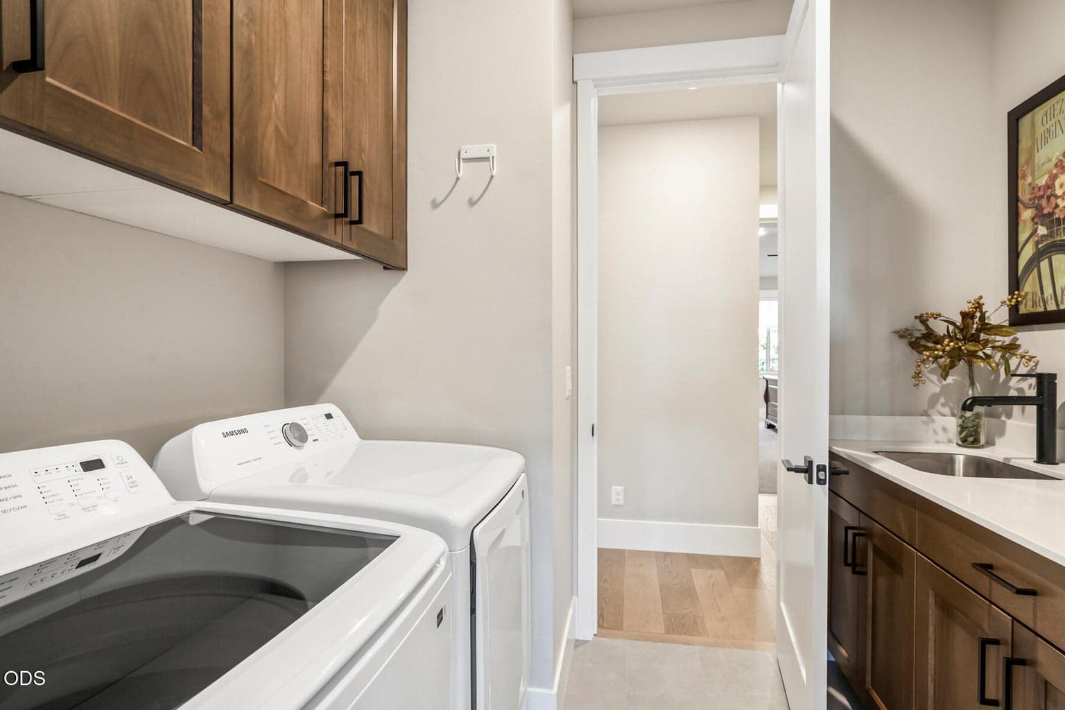 Laundry room with sink. Washer & dryer included.