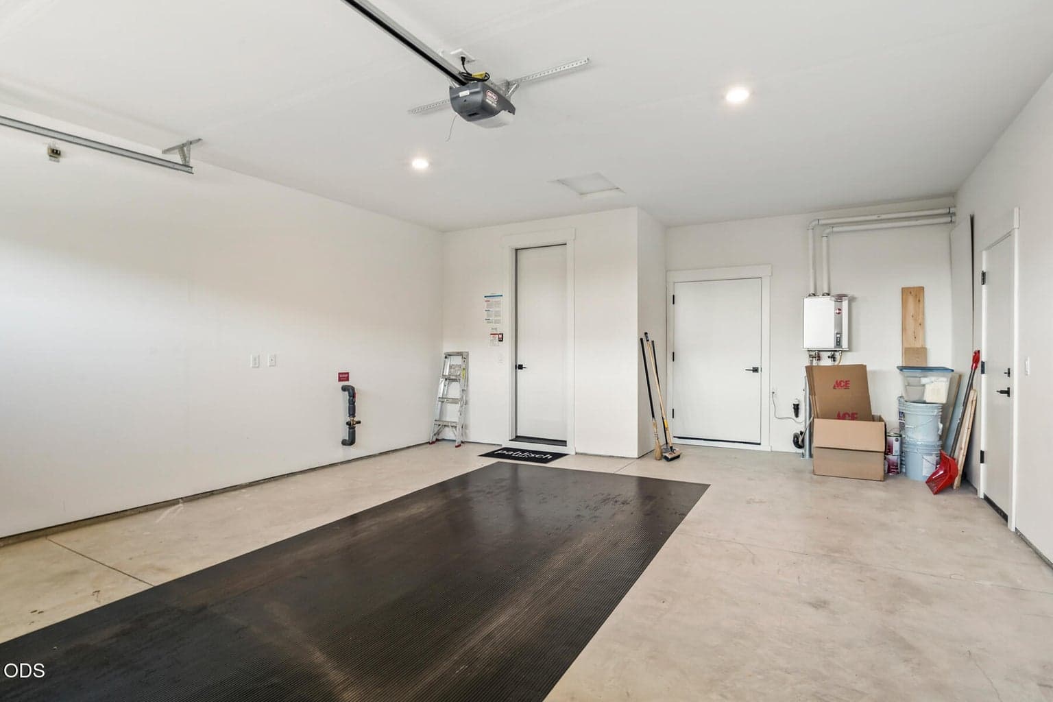 Oversized 2 car garage.