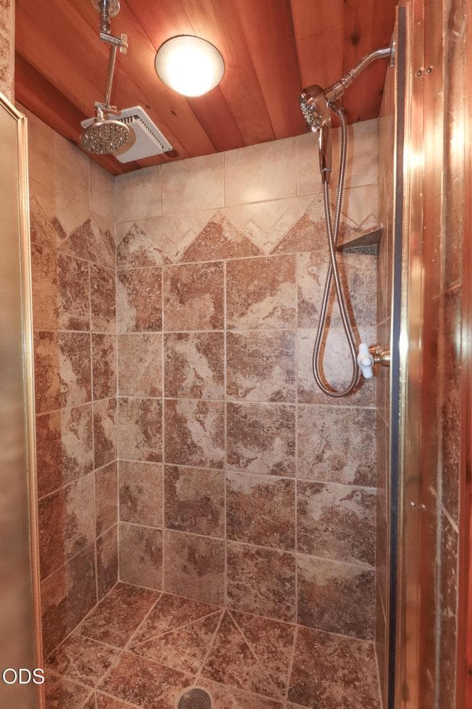 Downstairs Bathroom Custom Tile Shower